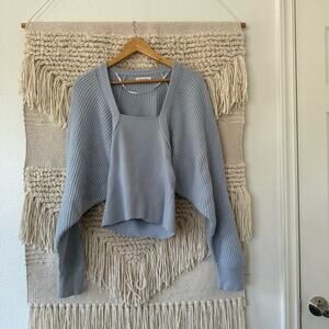 NAADAM Blue Fisherman Sweater